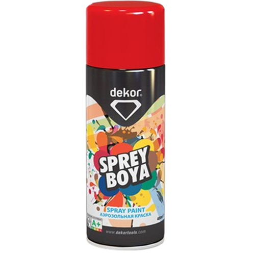 DEKOR 400 ml SPREY BOYA PARLAK BEYAZ (RAL 9010)
